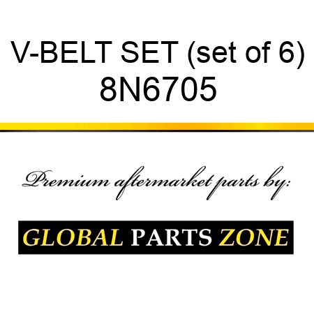 V-BELT SET (set of 6) 8N6705
