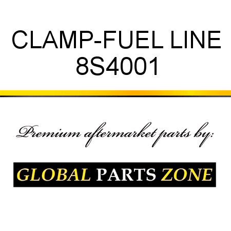 CLAMP-FUEL LINE 8S4001