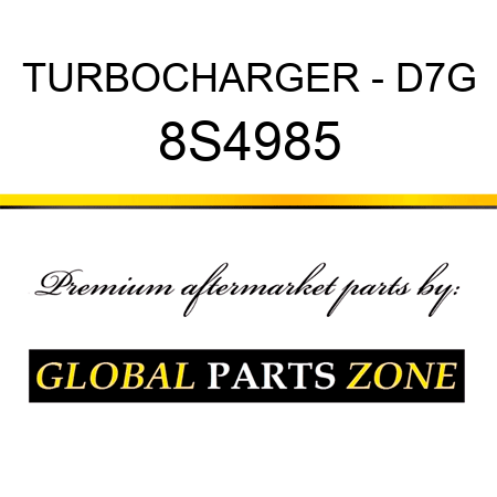 TURBOCHARGER - D7G 8S4985