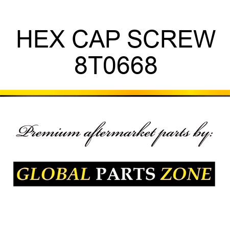 HEX CAP SCREW 8T0668