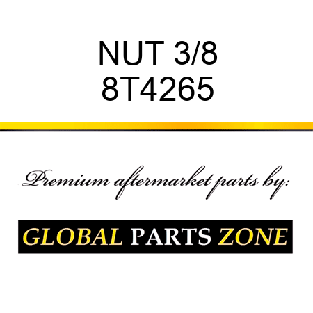 NUT 3/8 8T4265