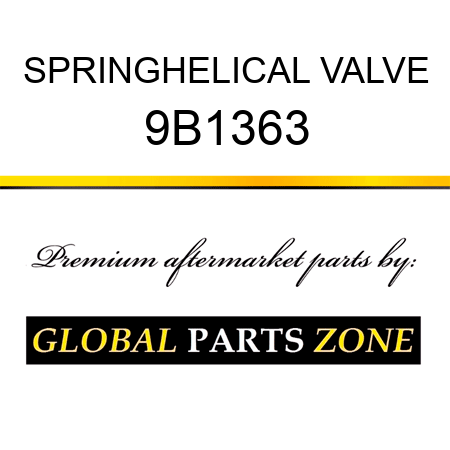 SPRING,HELICAL VALVE 9B1363