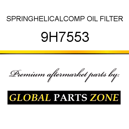 SPRING,HELICAL,COMP OIL FILTER 9H7553