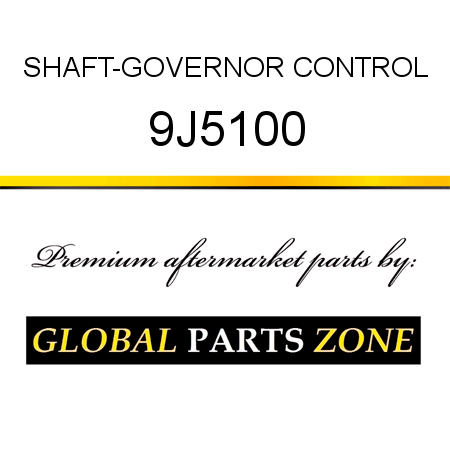 SHAFT-GOVERNOR CONTROL 9J5100