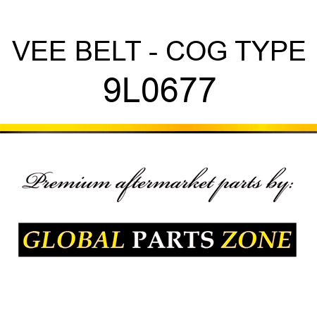 VEE BELT - COG TYPE 9L0677