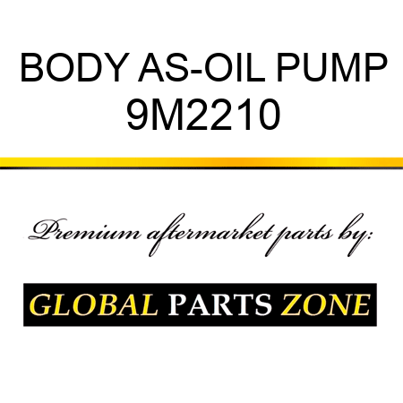 BODY AS-OIL PUMP 9M2210