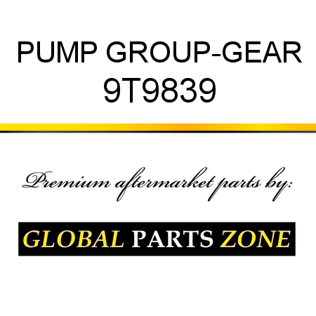 PUMP GROUP-GEAR 9T9839