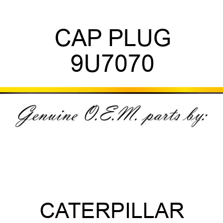 CAP PLUG 9U7070