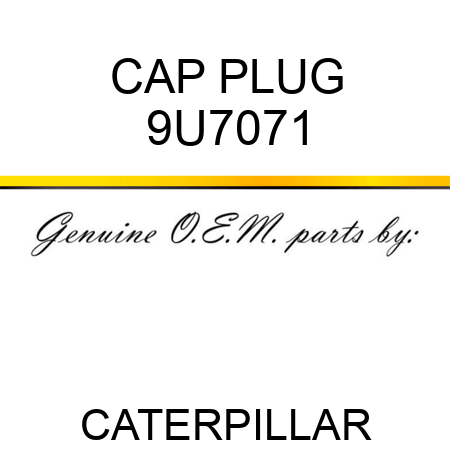 CAP PLUG 9U7071