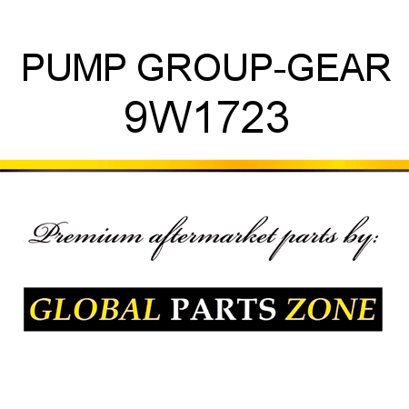 PUMP GROUP-GEAR 9W1723