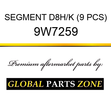 SEGMENT D8H/K (9 PCS) 9W7259