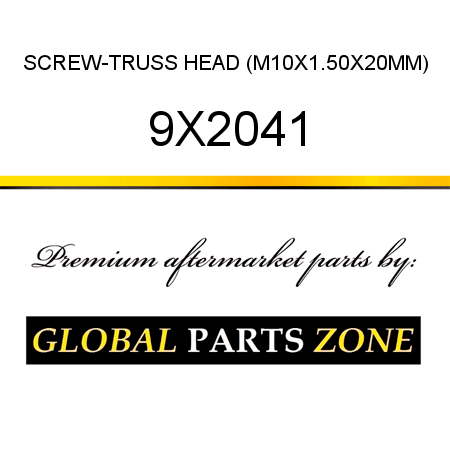 SCREW-TRUSS HEAD (M10X1.50X20MM) 9X2041