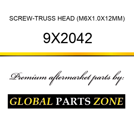 SCREW-TRUSS HEAD (M6X1.0X12MM) 9X2042