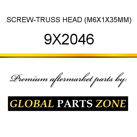 SCREW-TRUSS HEAD (M6X1X35MM) 9X2046