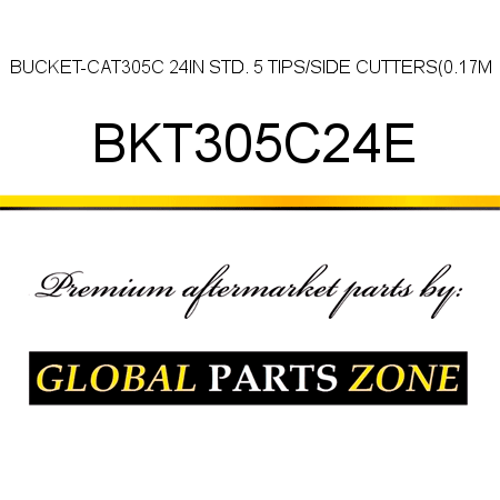 BUCKET-CAT305C 24IN STD. 5 TIPS/SIDE CUTTERS(0.17M BKT305C24E