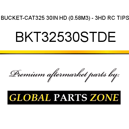 BUCKET-CAT325 30IN HD (0.58M3) - 3HD RC TIPS BKT32530STDE