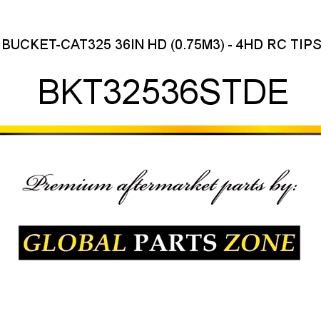 BUCKET-CAT325 36IN HD (0.75M3) - 4HD RC TIPS BKT32536STDE
