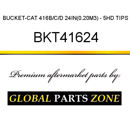 BUCKET-CAT 416B/C/D 24IN(0.20M3) - 5HD TIPS BKT41624