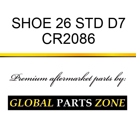 SHOE 26 STD D7 CR2086
