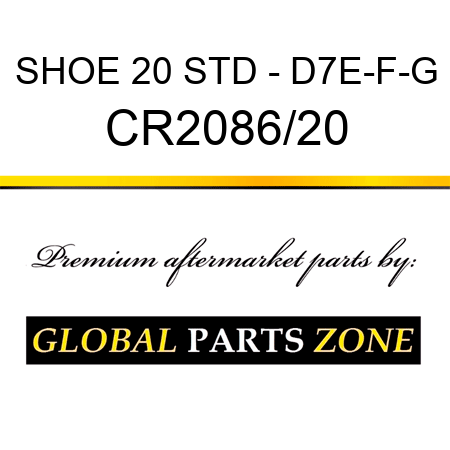 SHOE 20 STD - D7E-F-G CR2086/20