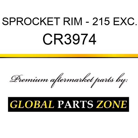 SPROCKET RIM - 215 EXC. CR3974
