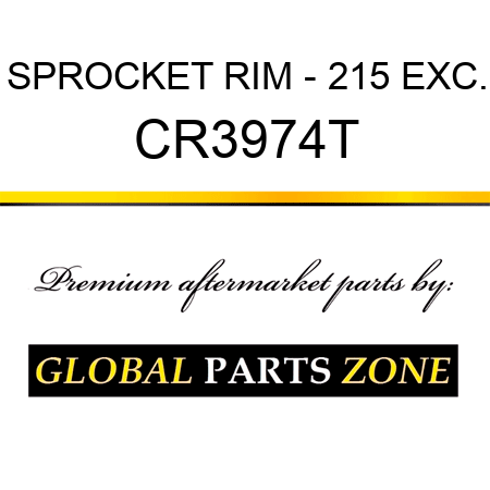 SPROCKET RIM - 215 EXC. CR3974T