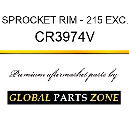 SPROCKET RIM - 215 EXC. CR3974V