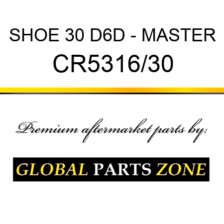 SHOE 30 D6D - MASTER CR5316/30