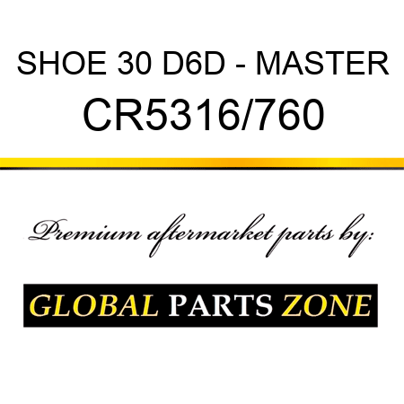 SHOE 30 D6D - MASTER CR5316/760