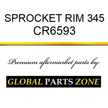 SPROCKET RIM 345 CR6593