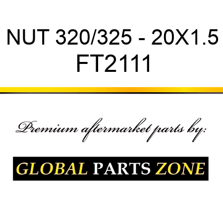 NUT 320/325 - 20X1.5 FT2111