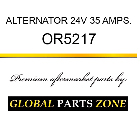 ALTERNATOR 24V 35 AMPS. OR5217