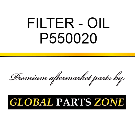 FILTER - OIL P550020