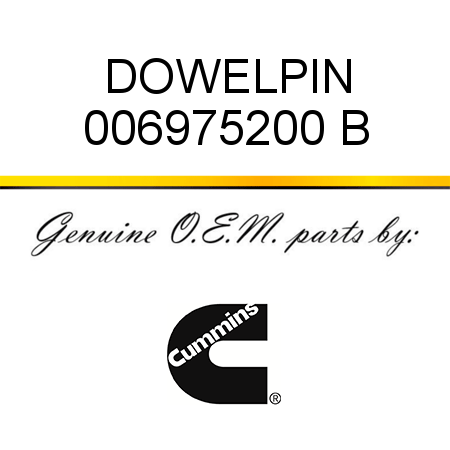 DOWEL,PIN 006975200 B