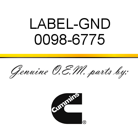 LABEL-GND 0098-6775