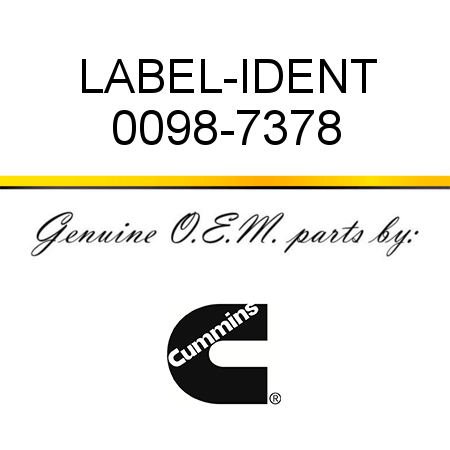 LABEL-IDENT 0098-7378