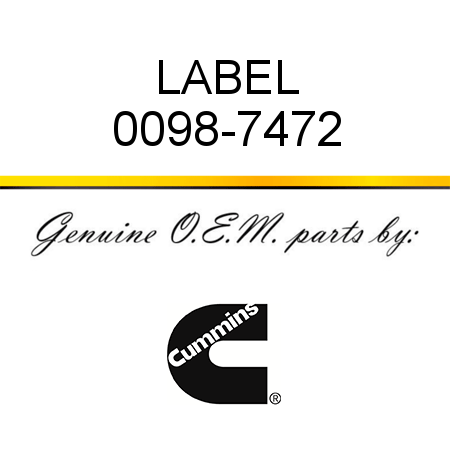 LABEL 0098-7472