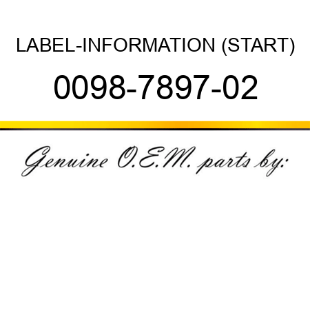LABEL-INFORMATION (START) 0098-7897-02