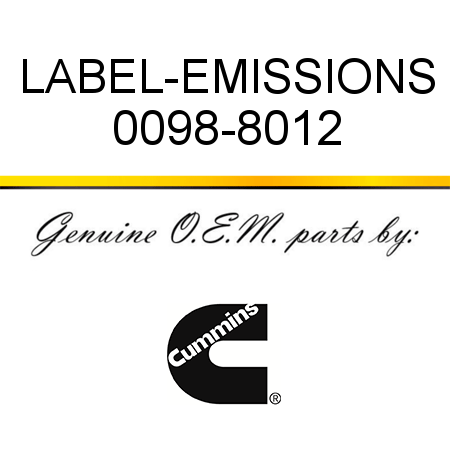 LABEL-EMISSIONS 0098-8012