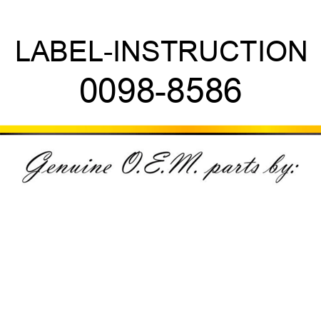 LABEL-INSTRUCTION 0098-8586