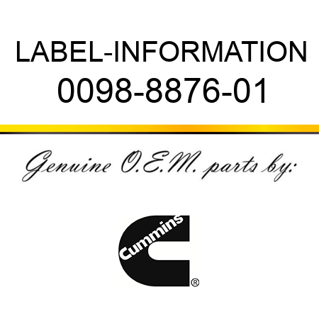 LABEL-INFORMATION 0098-8876-01