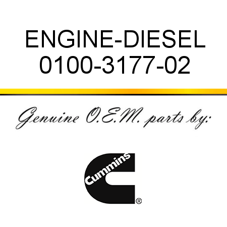 ENGINE-DIESEL 0100-3177-02