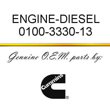 ENGINE-DIESEL 0100-3330-13