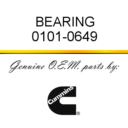 BEARING 0101-0649