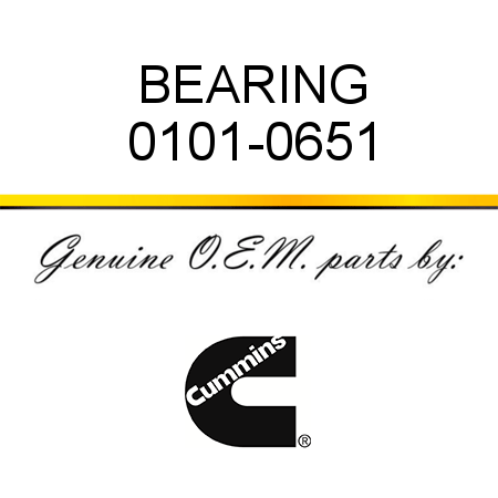 BEARING 0101-0651