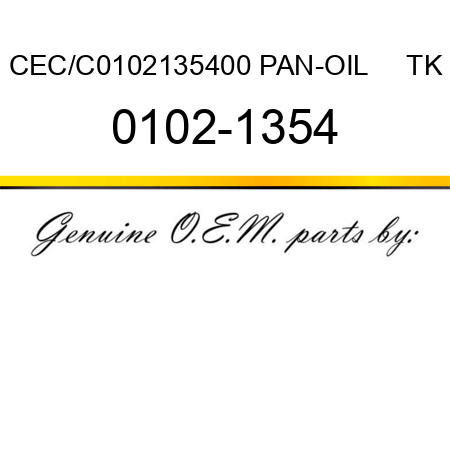 CEC/C0102135400 PAN-OIL     TK 0102-1354