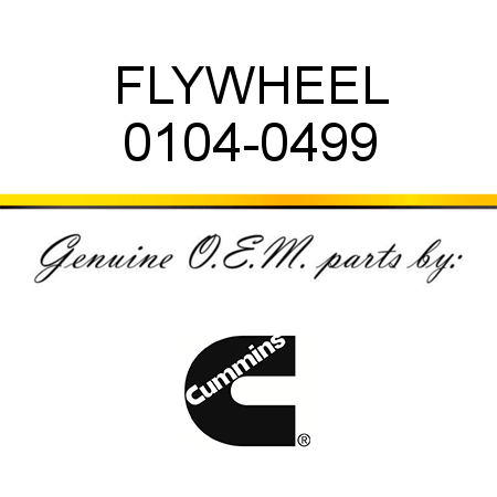 FLYWHEEL 0104-0499