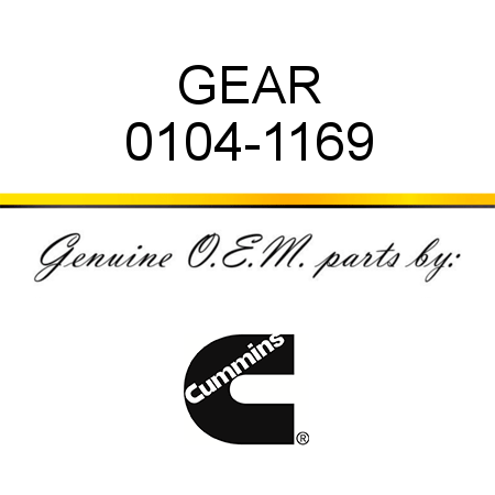 GEAR 0104-1169