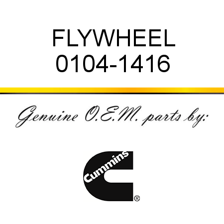 FLYWHEEL 0104-1416