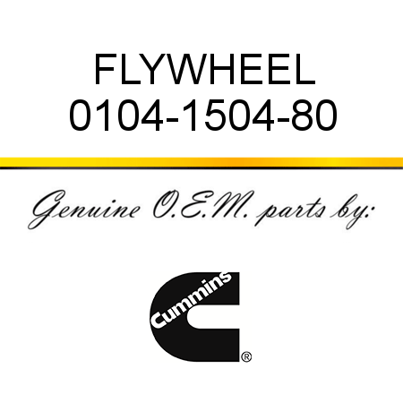 FLYWHEEL 0104-1504-80